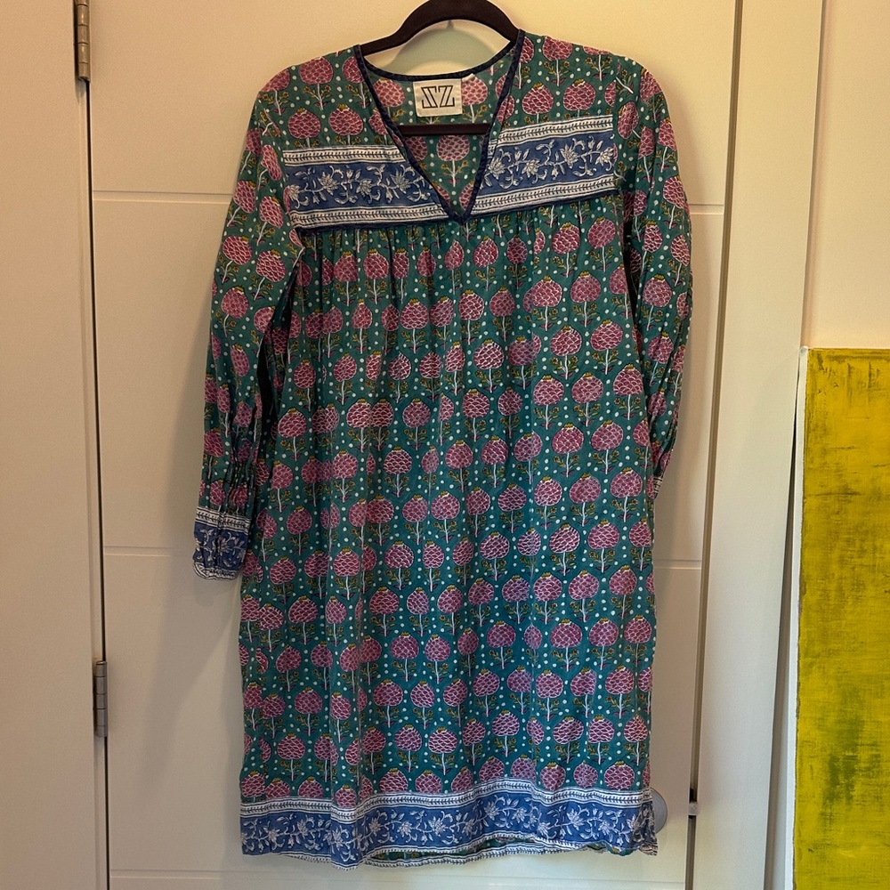 SZ block prints Floral Green and Pink Dress